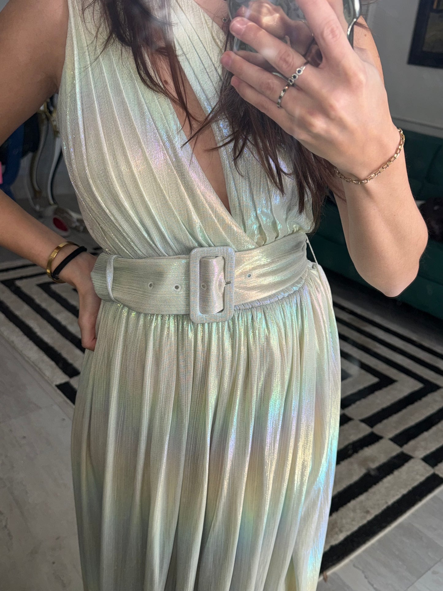 Vestido retrofete arcoirirs pastel ombre NUEVO con etiquetas