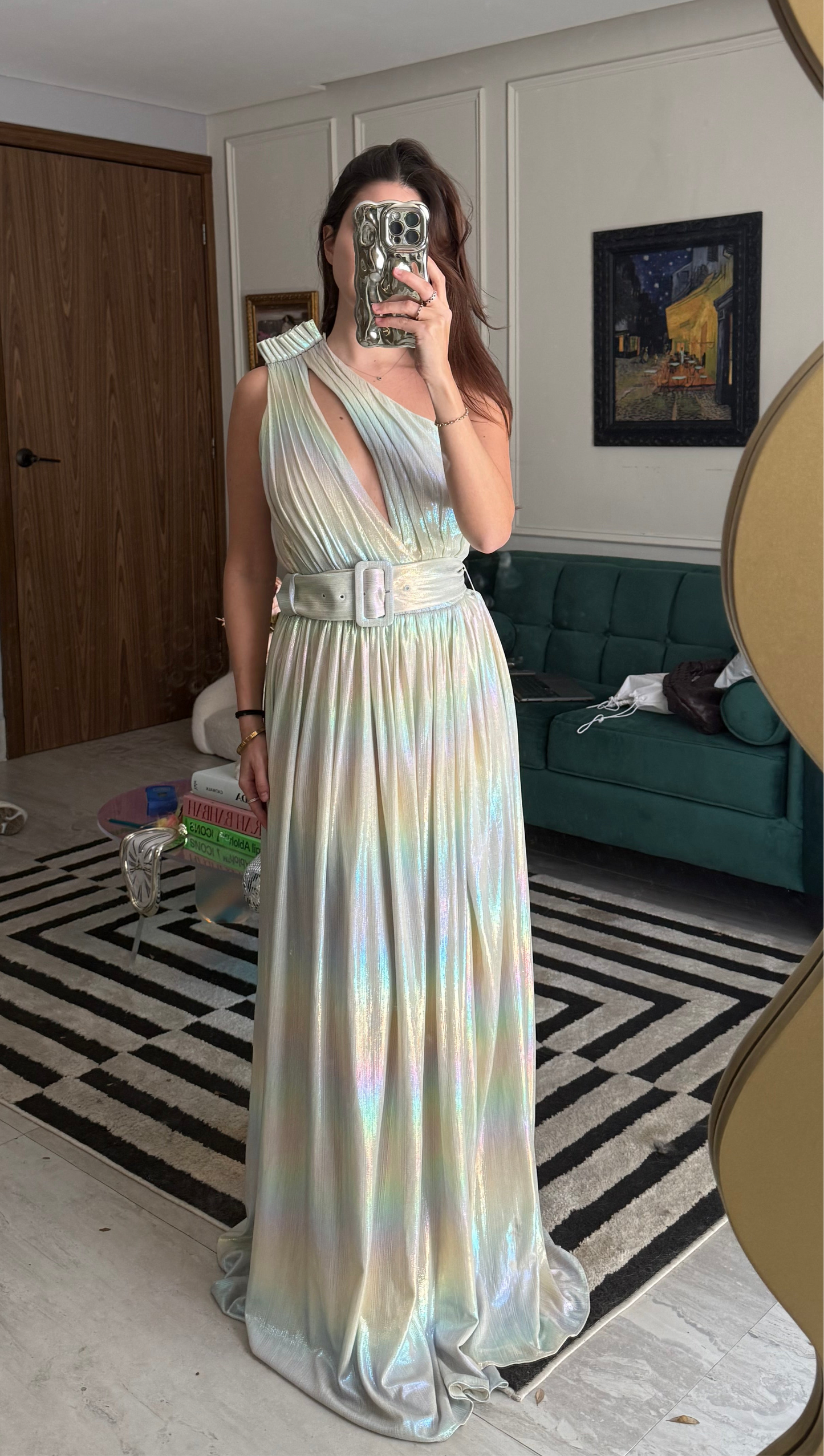 Vestido retrofete arcoirirs pastel ombre NUEVO con etiquetas