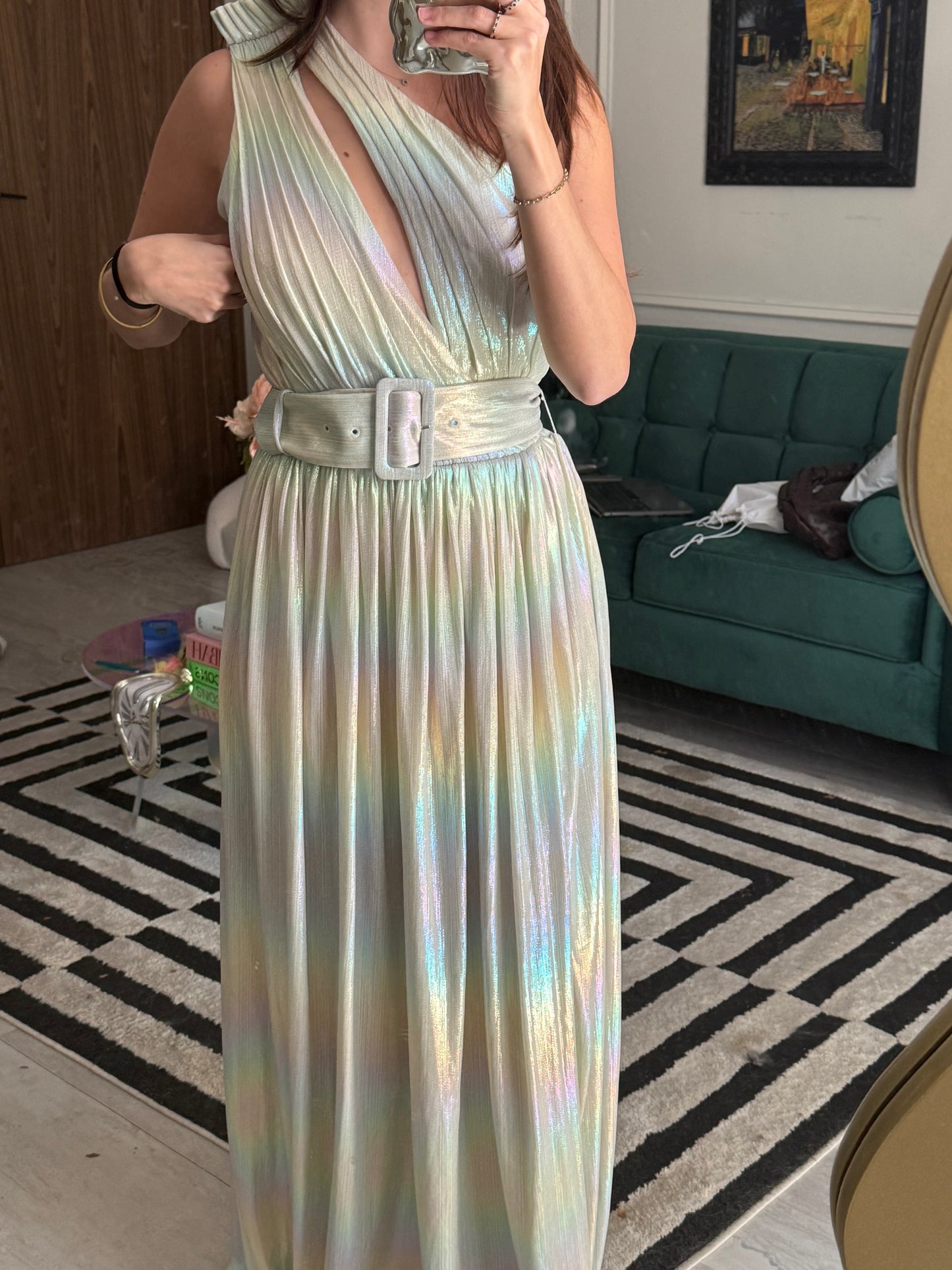 Vestido retrofete arcoirirs pastel ombre NUEVO con etiquetas