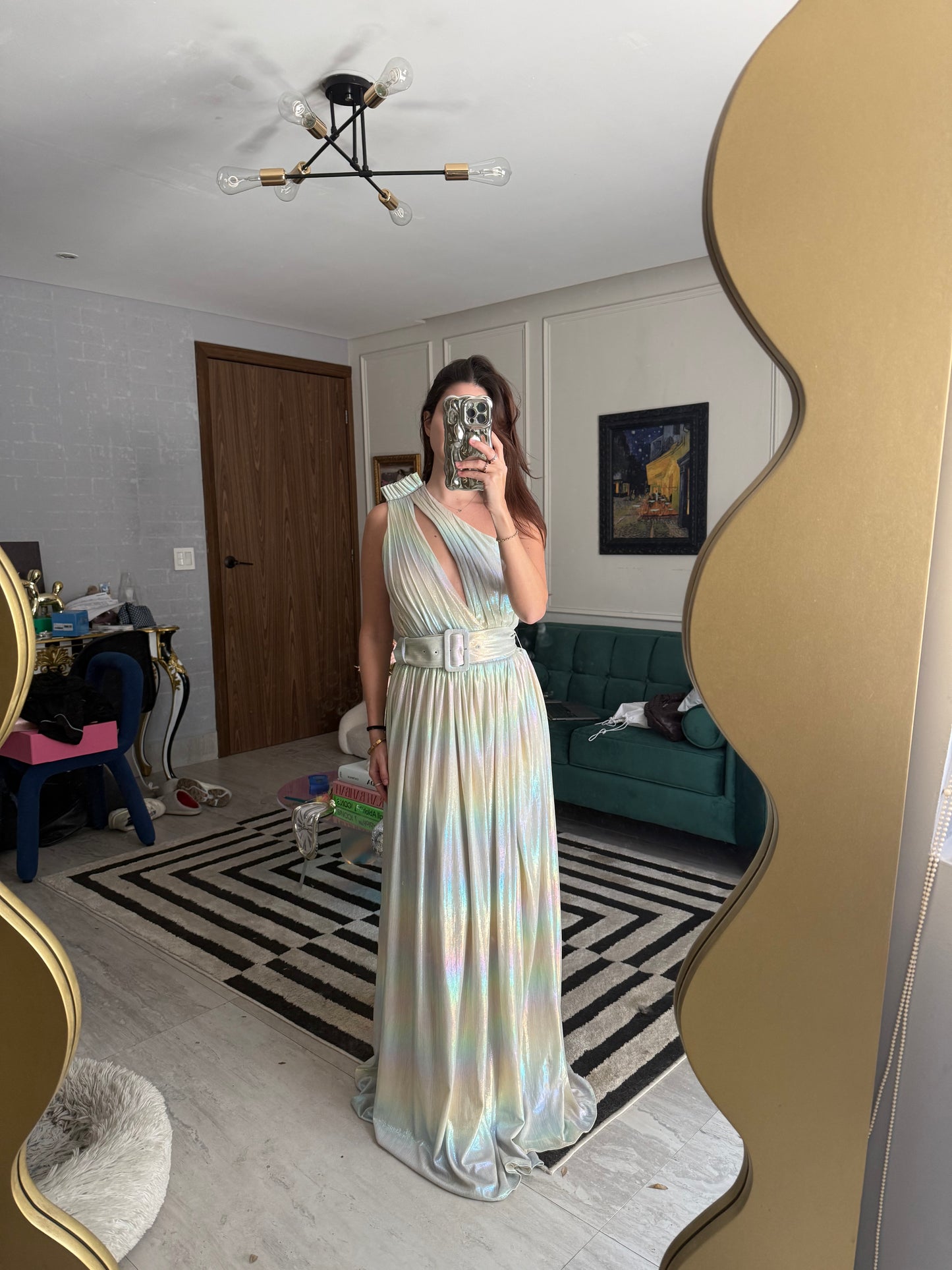 Vestido retrofete arcoirirs pastel ombre NUEVO con etiquetas