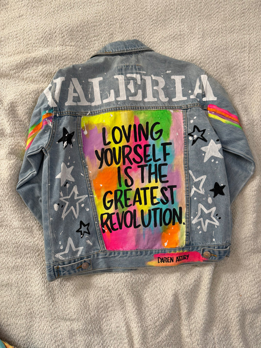 Denim Jacket pintada a mano VALERIA