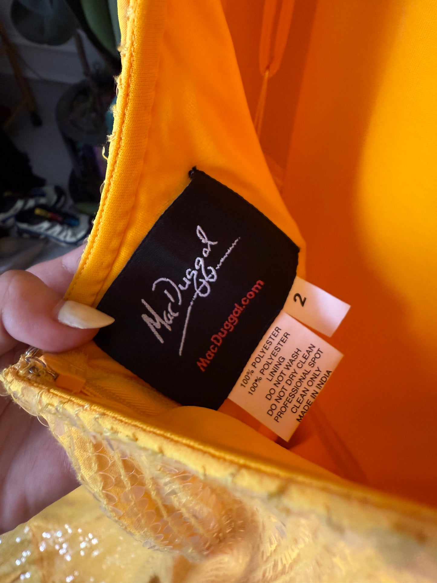 Vestido asimetrico Mac Duggal NUEVO CON ETIQUETA