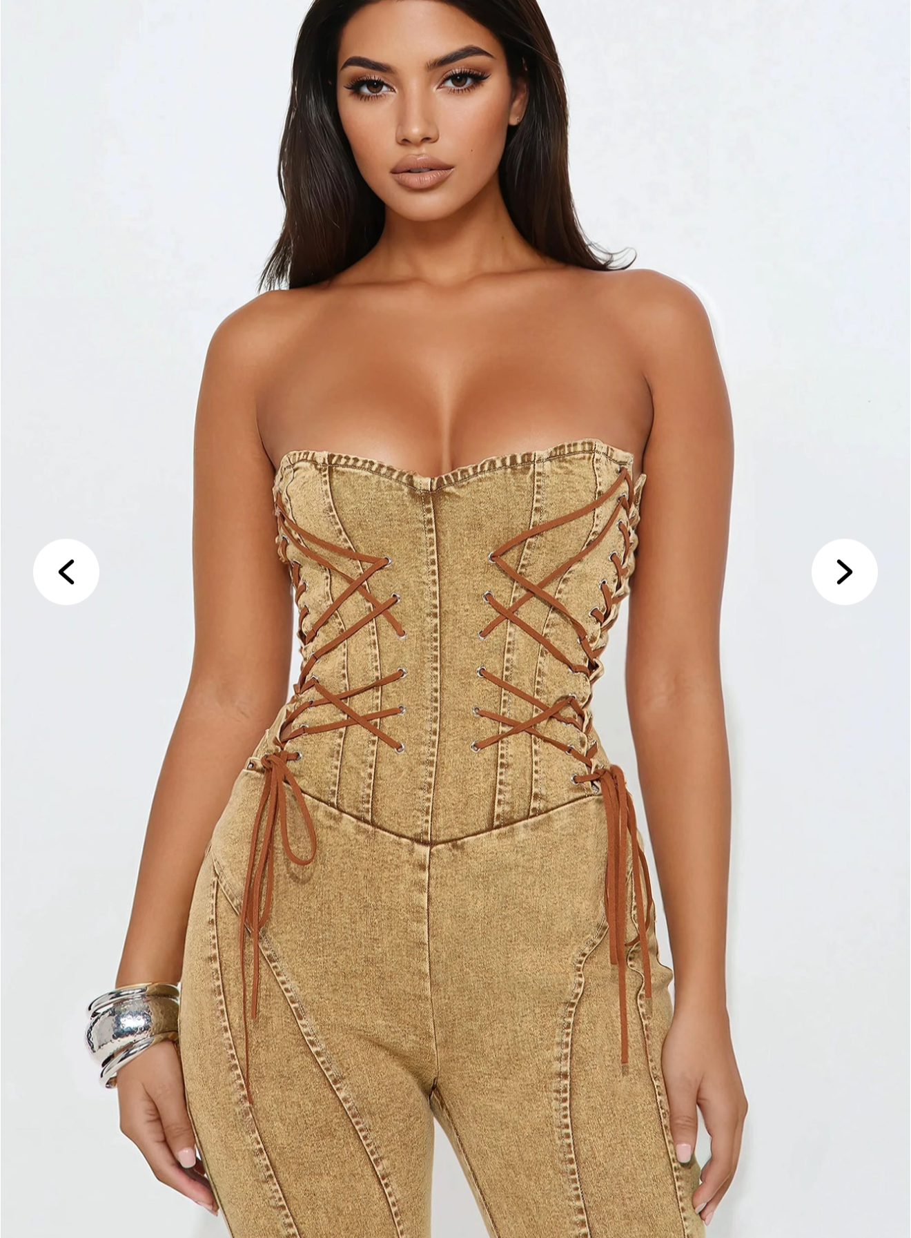 Jumpsuit acid wash cafe