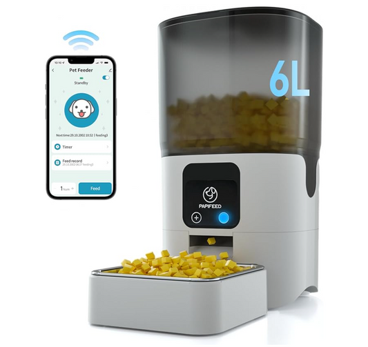 Dispensador automático de comida para mascotas