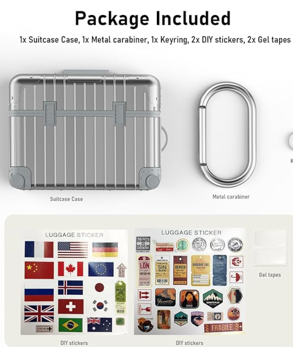 Funda para Airpods Pro 2 en forma de maleta