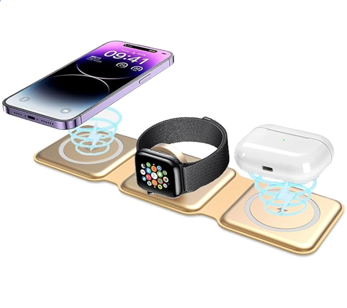 Cargador inalámbrico 3 en 1