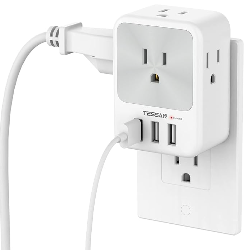 Multicontacto 4 salidas normales y 3 de USB