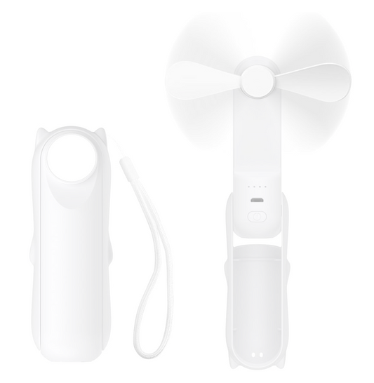 Abanico plegable que tmb es cargador