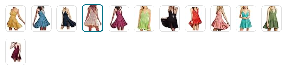 Summer dress flowy sin espalda