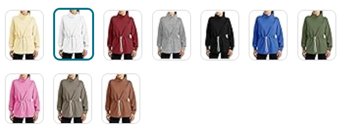 Sudadera peplum ajustable delgadita (+ colores)