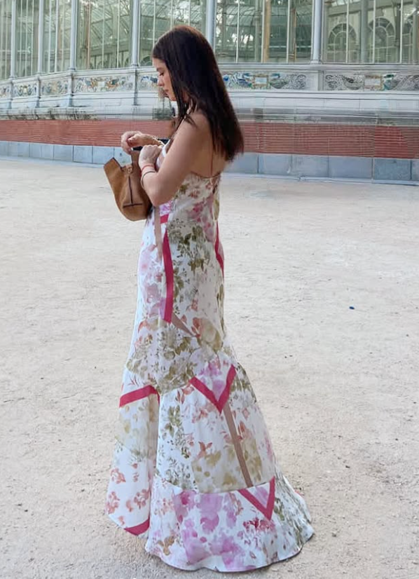 Vestido largo floral