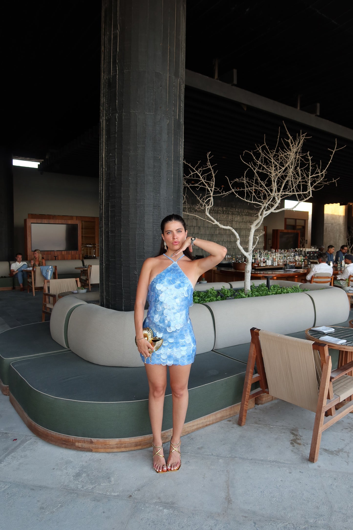 Set de conchitas azules