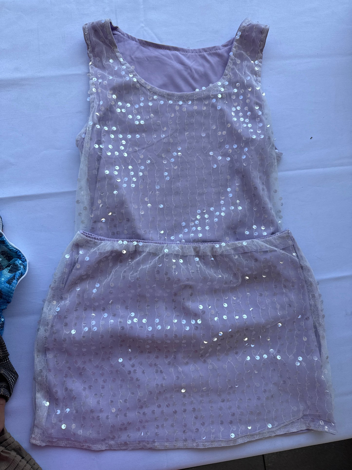 set lentejuelas lila