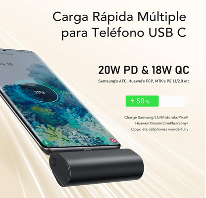 Mini cargador sin cables TIPO C