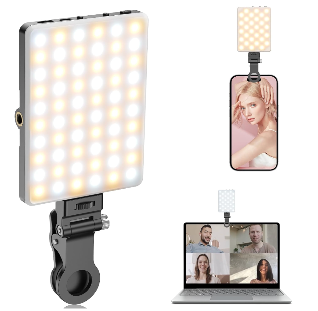 Flash/Luz portatil para grabar contenido en donde sea