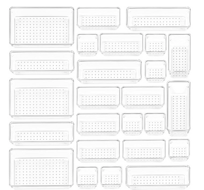 25 cajones de acrílico para organizar cajones
