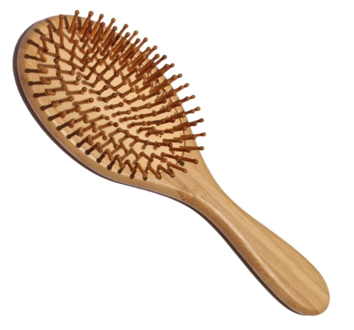 Cepillo de bambú para cuidar el pelo