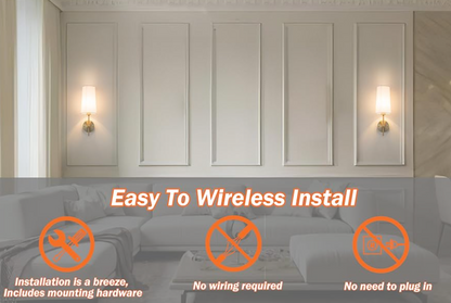 2 Lámparas de pared que NO REQUIEREN CABLEADO