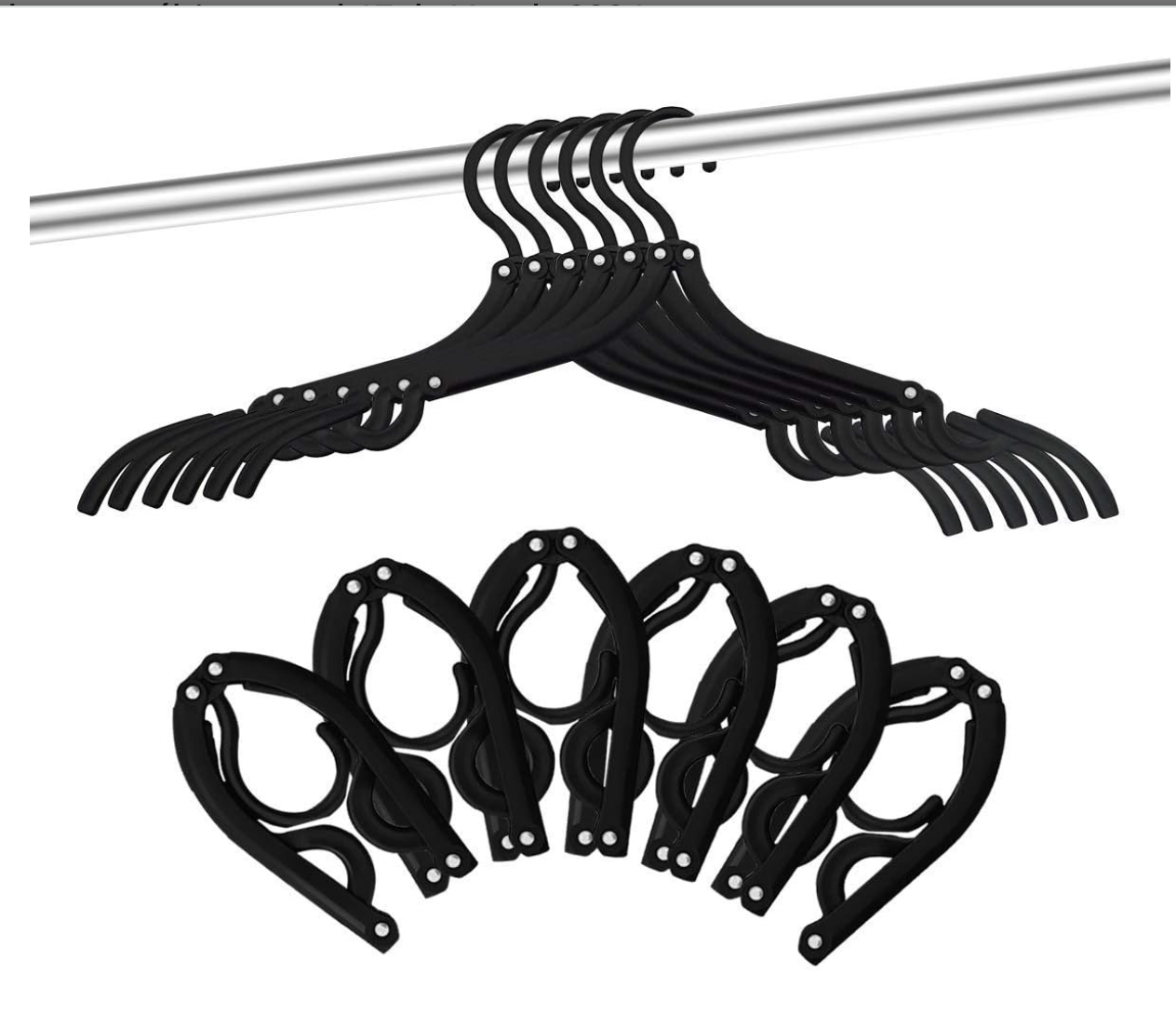 10 ganchos plegables para viaje