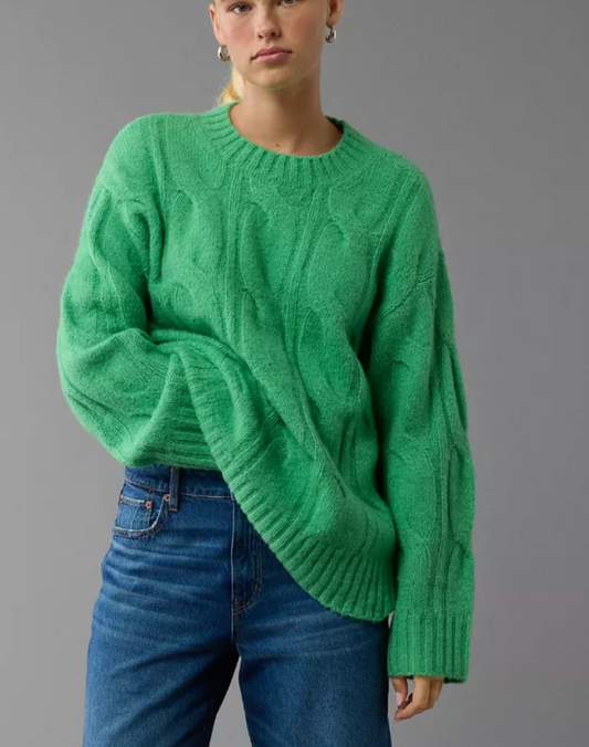 Sueter oversized verde