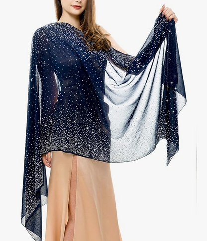 Chal con brillos (+ de 15 colores)